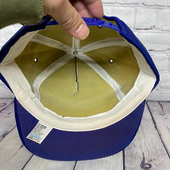 Vintage Trucker Hat Foam Cap Snapback Blue CMS CUIPA Mech. Serv One Size Yupoong - Picture 6 of 7